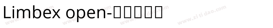 Limbex open字体转换